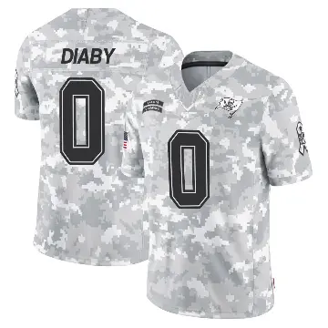＃0 Men's Yaya Diaby Arctic Camo Limited Tampa Bay Buccaneers 2024 Salute to Service Jersey
