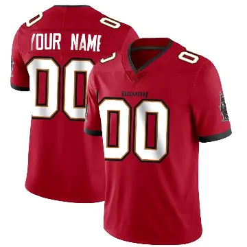＃00 Youth Custom Red Limited Tampa Bay Buccaneers Team Color Vapor Untouchable Jersey
