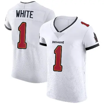 ＃1 Men's Rachaad White White Elite Tampa Bay Buccaneers Vapor Jersey