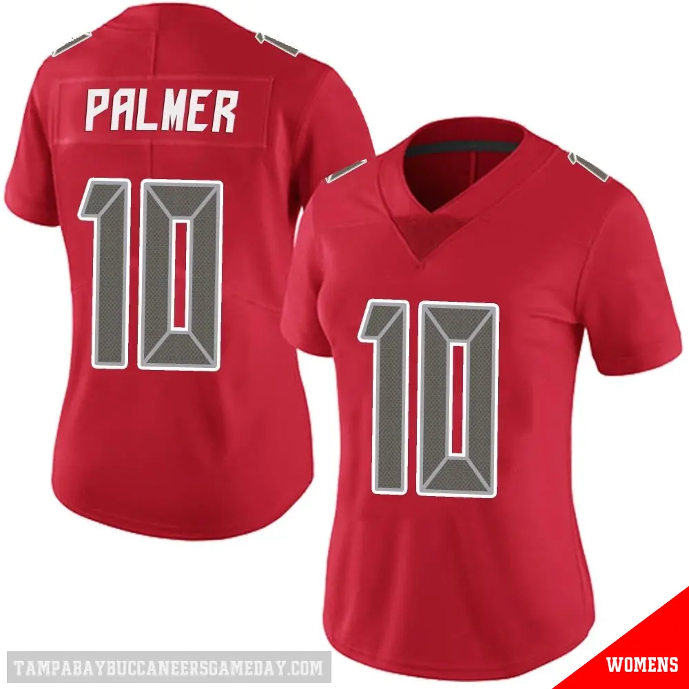 ＃10 Women's Trey Palmer Red Limited Tampa Bay Buccaneers Team Color Vapor Untouchable Jersey