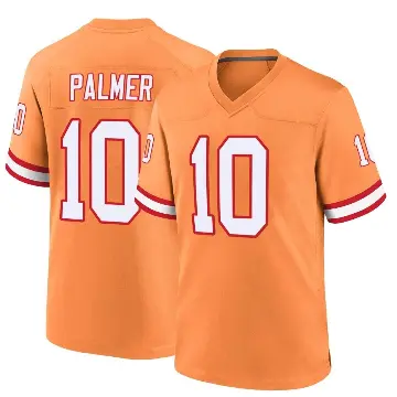 ＃10 Youth Trey Palmer Orange Game Tampa Bay Buccaneers Throwback Jersey