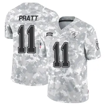 ＃11 Men's Michael Pratt Arctic Camo Limited Tampa Bay Buccaneers 2024 Salute to Service Jersey