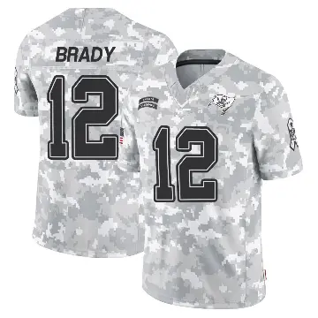 ＃12 Men's Tom Brady Arctic Camo Limited Tampa Bay Buccaneers 2024 Salute to Service Jersey