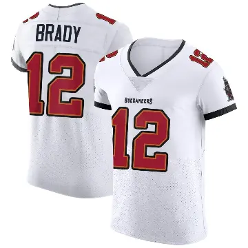＃12 Men's Tom Brady White Elite Tampa Bay Buccaneers Vapor Jersey