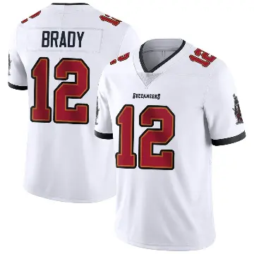 ＃12 Youth Tom Brady White Limited Tampa Bay Buccaneers Vapor Untouchable Jersey