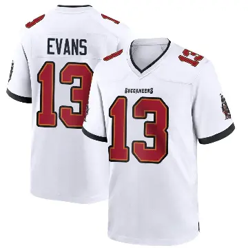 ＃13 Men's Mike Evans White Game Tampa Bay Buccaneers Jersey