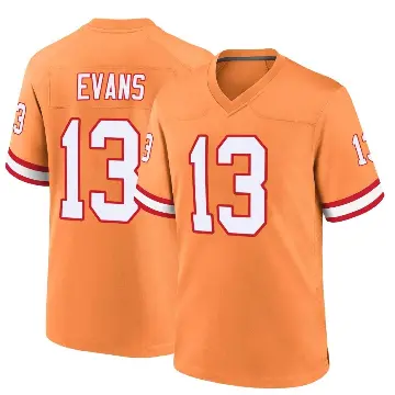 ＃13 Youth Mike Evans Orange Game Tampa Bay Buccaneers Throwback Jersey