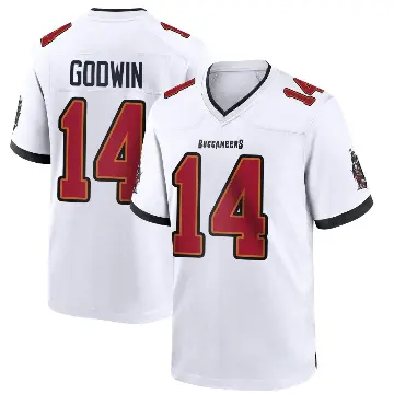 ＃14 Men's Chris Godwin White Game Tampa Bay Buccaneers Jersey