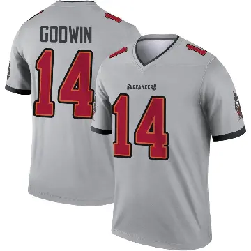 ＃14 Youth Chris Godwin Gray Legend Tampa Bay Buccaneers Inverted Jersey