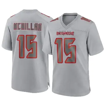 ＃15 Men's Jalen McMillan Gray Game Tampa Bay Buccaneers Atmosphere Fashion Jersey