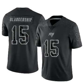 ＃15 Youth Rodrigo Blankenship Black Limited Tampa Bay Buccaneers Reflective Jersey