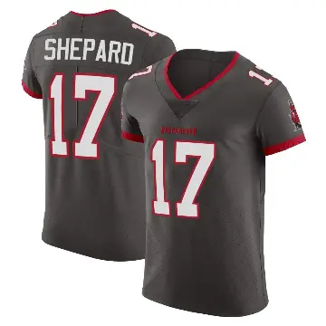 ＃17 Men's Sterling Shepard Elite Tampa Bay Buccaneers Pewter Alternate Vapor Jersey