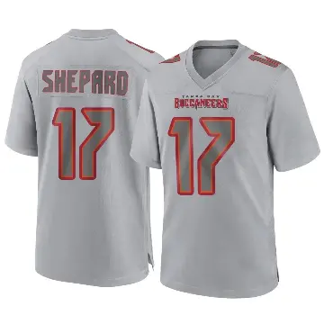 ＃17 Men's Sterling Shepard Gray Game Tampa Bay Buccaneers Atmosphere Fashion Jersey