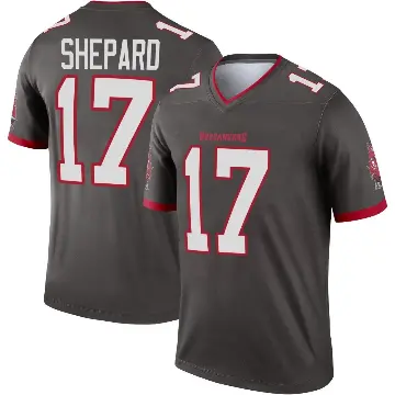 ＃17 Men's Sterling Shepard Legend Tampa Bay Buccaneers Pewter Alternate Jersey