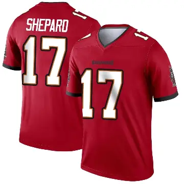 ＃17 Men's Sterling Shepard Red Legend Tampa Bay Buccaneers Jersey