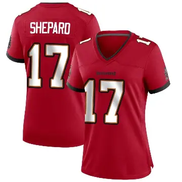 ＃17 Women's Sterling Shepard Red Game Tampa Bay Buccaneers Team Color Jersey