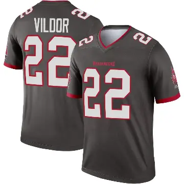 ＃22 Youth Kindle Vildor Legend Tampa Bay Buccaneers Pewter Alternate Jersey