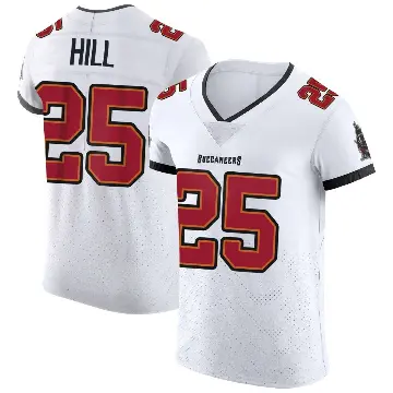 ＃25 Men's Troy Hill White Elite Tampa Bay Buccaneers Vapor Jersey