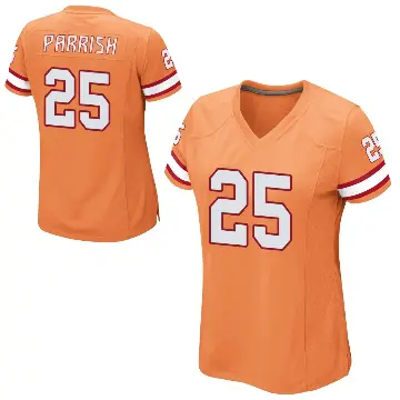 ＃25 Women's Jacob Parrish Orange Game Tampa Bay Buccaneers Alternate Jersey