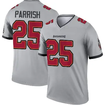 ＃25 Youth Jacob Parrish Gray Legend Tampa Bay Buccaneers Inverted Jersey