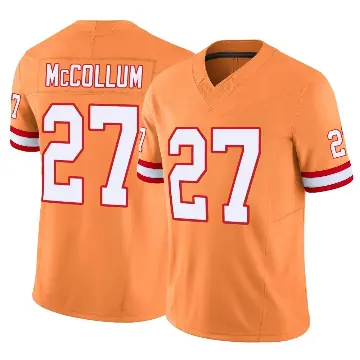 ＃27 Men's Zyon McCollum Orange Limited Tampa Bay Buccaneers Vapor F.U.S.E. Jersey