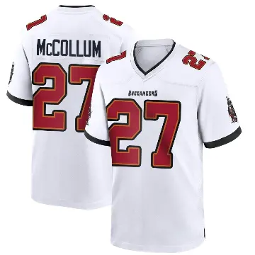 ＃27 Men's Zyon McCollum White Game Tampa Bay Buccaneers Jersey