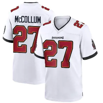 ＃27 Youth Zyon McCollum White Game Tampa Bay Buccaneers Jersey