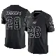 ＃28 Men's Shilo Sanders Black Limited Tampa Bay Buccaneers Reflective Jersey