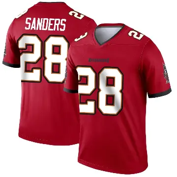 ＃28 Youth Shilo Sanders Red Legend Tampa Bay Buccaneers Jersey