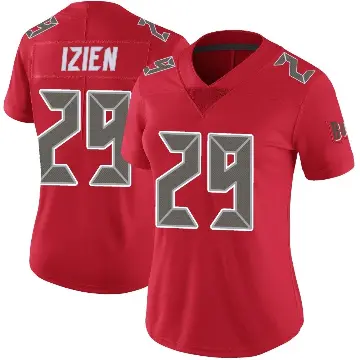 ＃29 Women's Christian Izien Red Limited Tampa Bay Buccaneers Color Rush Jersey