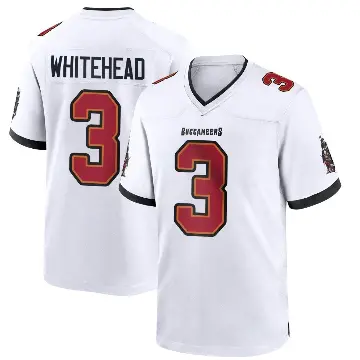 ＃3 Youth Jordan Whitehead White Game Tampa Bay Buccaneers Jersey