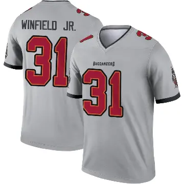 ＃31 Men's Antoine Winfield Jr. Gray Legend Tampa Bay Buccaneers Inverted Jersey
