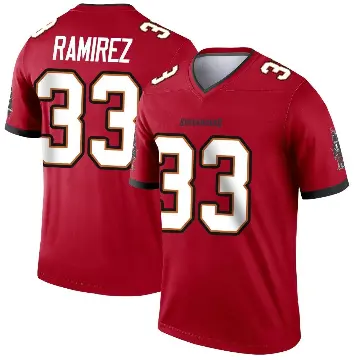 ＃33 Men's Jose Ramirez Red Legend Tampa Bay Buccaneers Jersey
