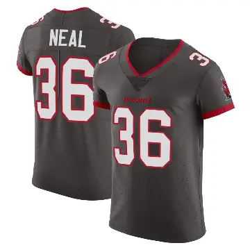 ＃36 Men's Ryan Neal Elite Tampa Bay Buccaneers Pewter Alternate Vapor Jersey