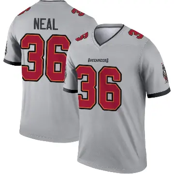 ＃36 Men's Ryan Neal Gray Legend Tampa Bay Buccaneers Inverted Jersey
