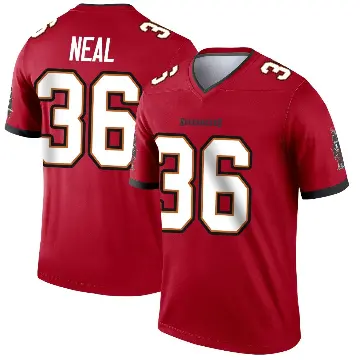 ＃36 Men's Ryan Neal Red Legend Tampa Bay Buccaneers Jersey