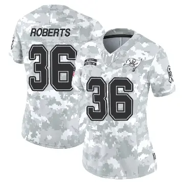 ＃36 Women's J.J. Roberts Arctic Camo Limited Tampa Bay Buccaneers 2024 Salute to Service Jersey