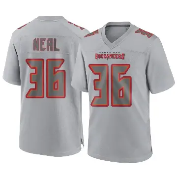 ＃36 Youth Ryan Neal Gray Game Tampa Bay Buccaneers Atmosphere Fashion Jersey