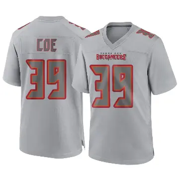 ＃39 Youth Ryan Coe Gray Game Tampa Bay Buccaneers Atmosphere Fashion Jersey