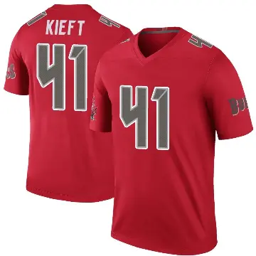 ＃41 Men's Ko Kieft Red Legend Tampa Bay Buccaneers Color Rush Jersey