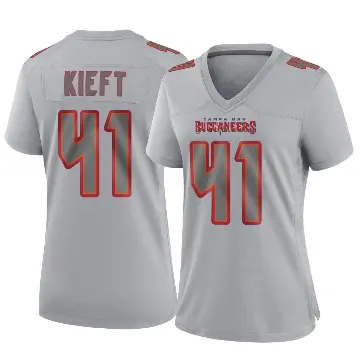 ＃41 Women's Ko Kieft Gray Game Tampa Bay Buccaneers Atmosphere Fashion Jersey