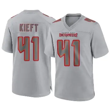 ＃41 Youth Ko Kieft Gray Game Tampa Bay Buccaneers Atmosphere Fashion Jersey