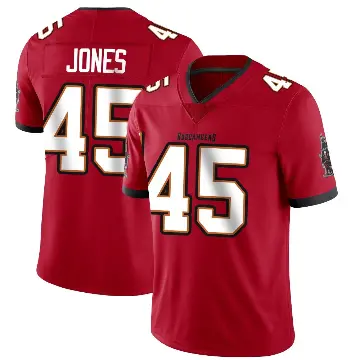 ＃45 Men's Deion Jones Red Limited Tampa Bay Buccaneers Team Color Vapor Untouchable Jersey