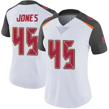 ＃45 Women's Deion Jones White Limited Tampa Bay Buccaneers Vapor Untouchable Jersey