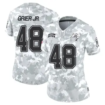 ＃48 Women's Antonio Grier Jr. Arctic Camo Limited Tampa Bay Buccaneers 2024 Salute to Service Jersey