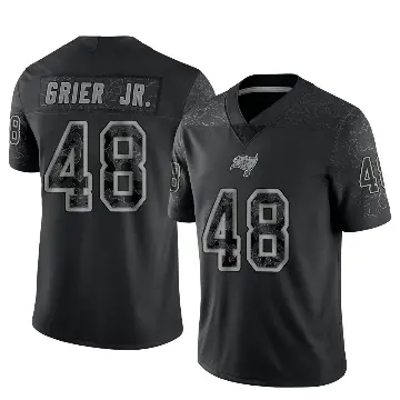 ＃48 Youth Antonio Grier Jr. Black Limited Tampa Bay Buccaneers Reflective Jersey
