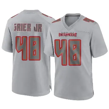 ＃48 Youth Antonio Grier Jr. Gray Game Tampa Bay Buccaneers Atmosphere Fashion Jersey