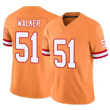 ＃51 Youth David Walker Orange Limited Tampa Bay Buccaneers Vapor F.U.S.E. Jersey