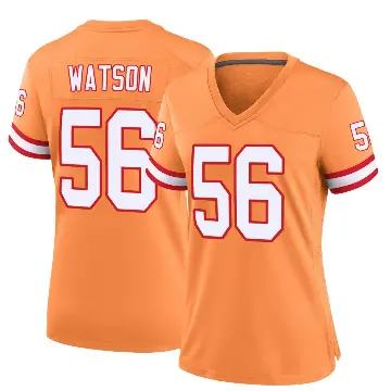 ＃56 Women's Desmond Watson Orange Game Tampa Bay Buccaneers Throwback Jersey