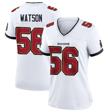 ＃56 Women's Desmond Watson White Game Tampa Bay Buccaneers Jersey